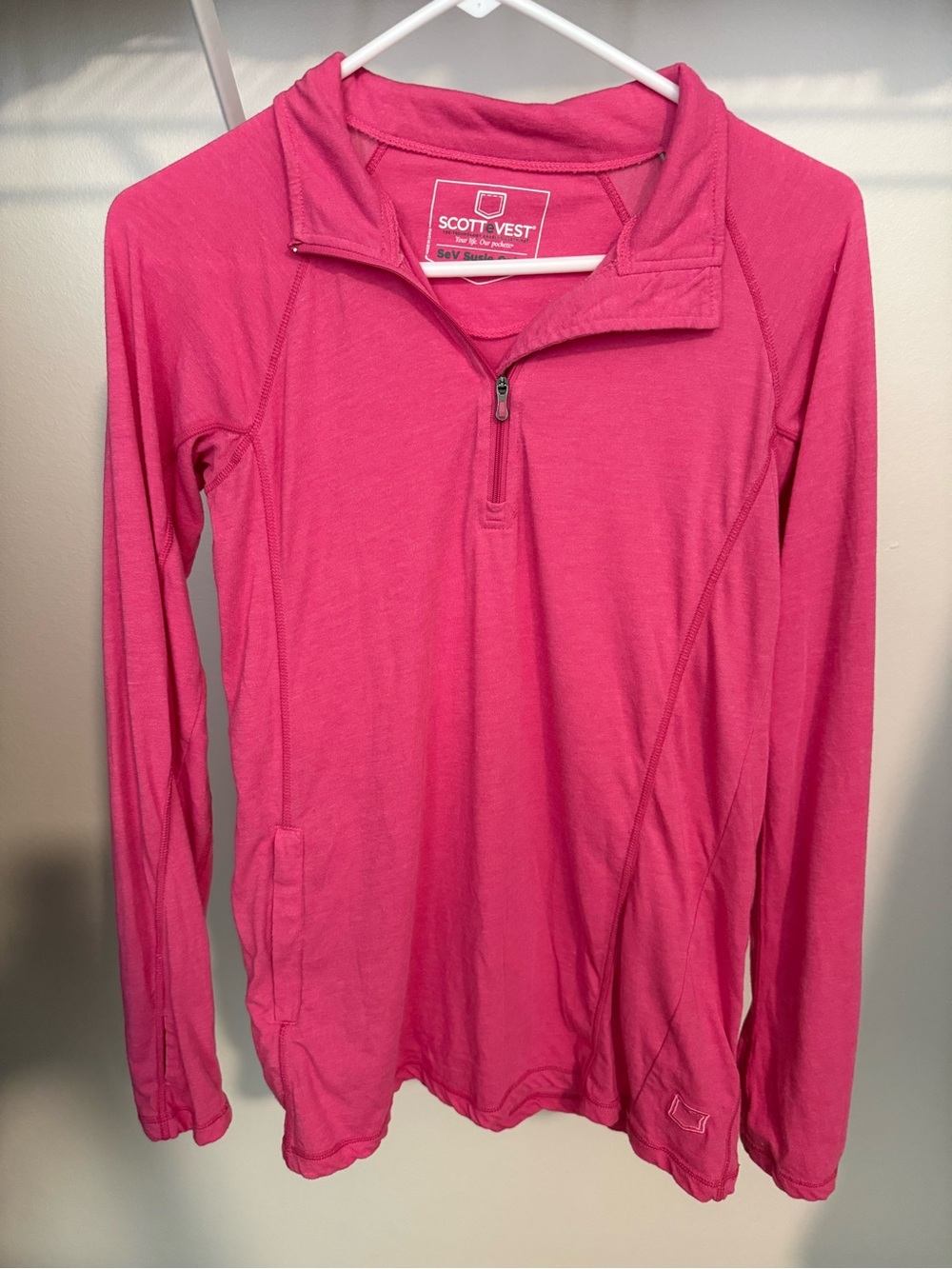 ScotteVest Hot Pink Susie Qzip Performance Pullover